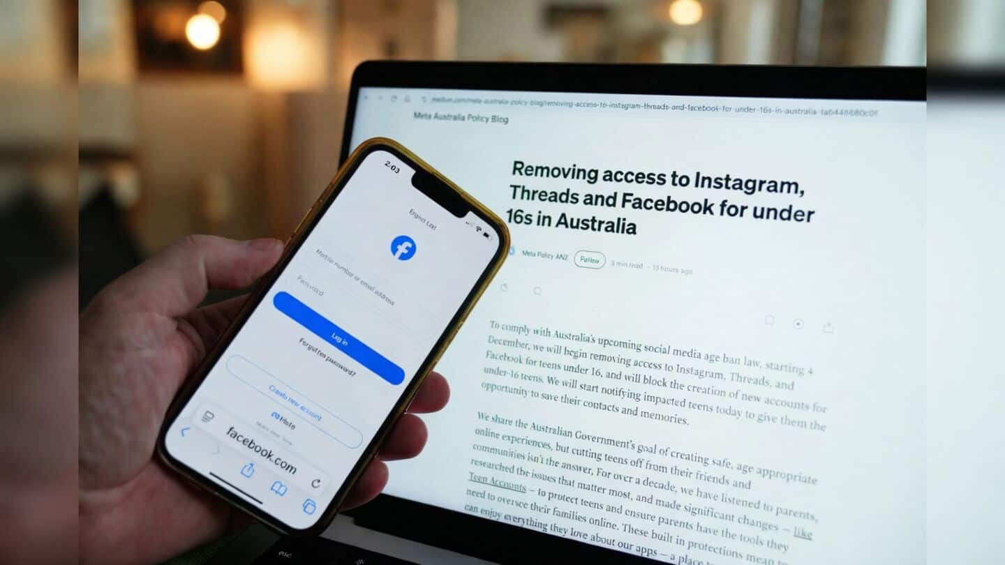 Australia to ban under-16s from social media starting December 2025