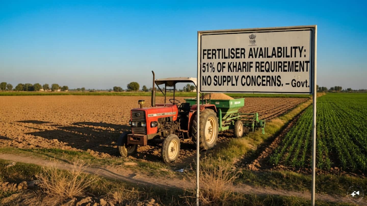 Government says no major challenge to Kharif fertilizer supplies