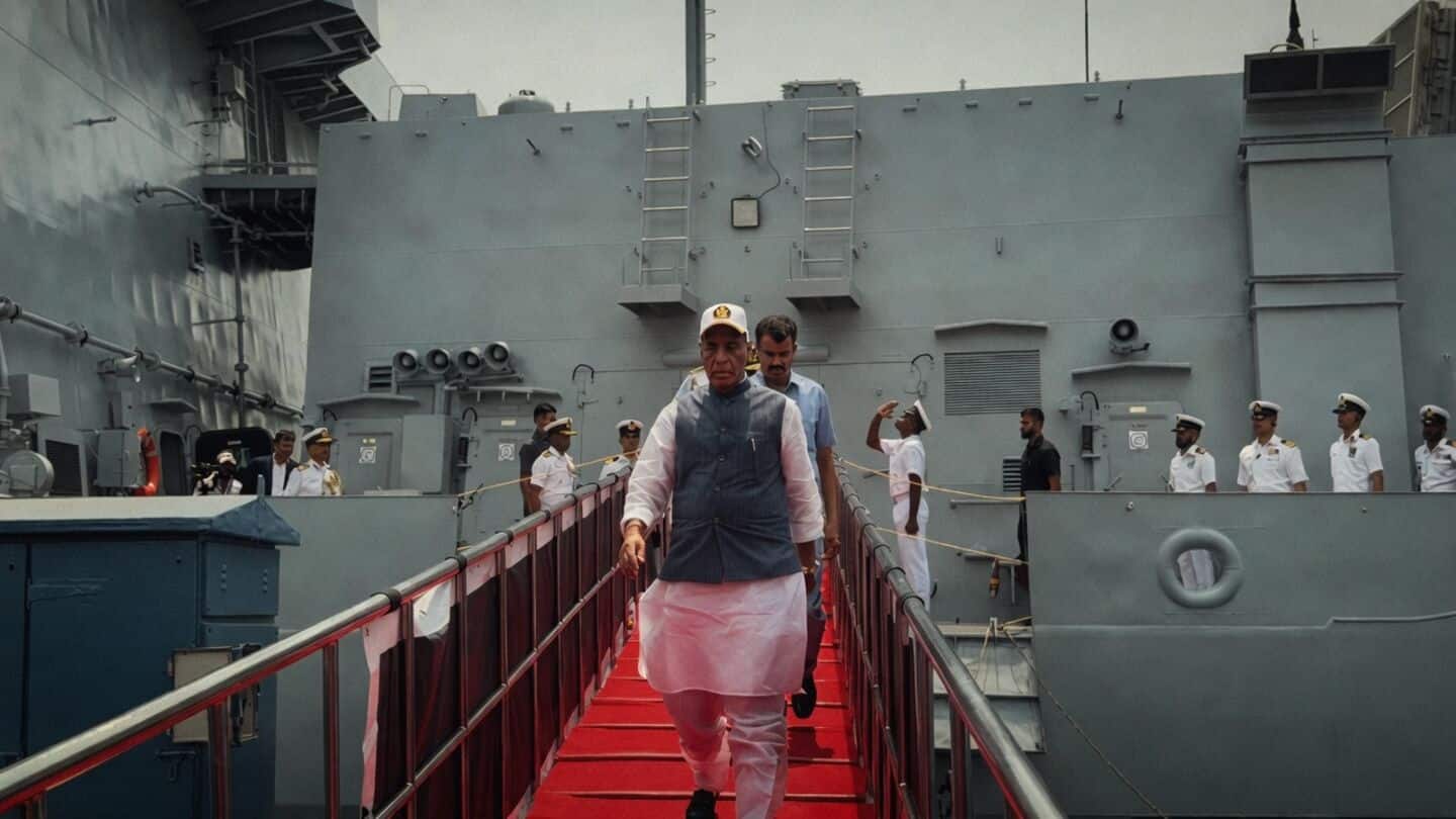 Rajnath Singh at INS Mahendragiri commissioning says AI complements platforms
