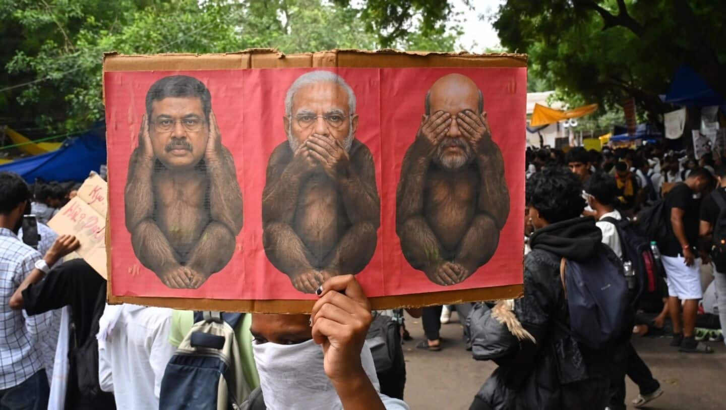 NEET-UG leak protesters in 34 cities demand Dharmendra Pradhan resign