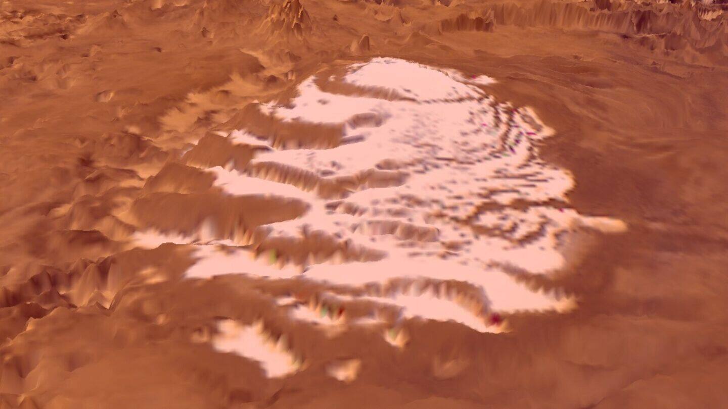 No liquid water lake under Mars's south pole: Study