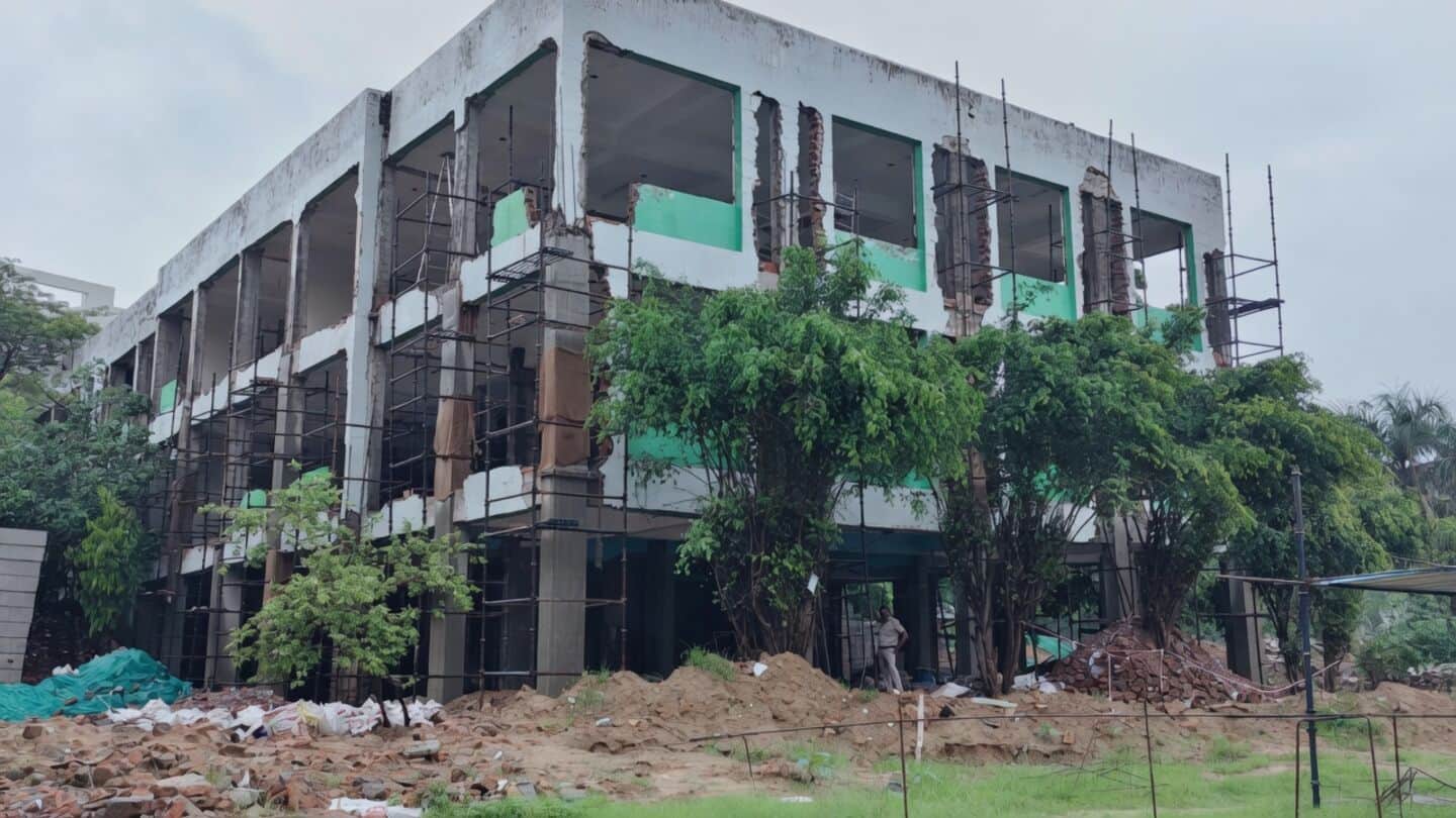 Gurugram school wall collapse kills 2 landscaping workers amid downpour