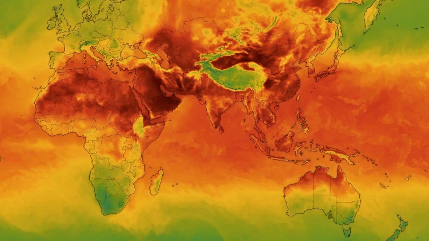 Sea-surface temperatures above 21C for 50 days amid El Nino