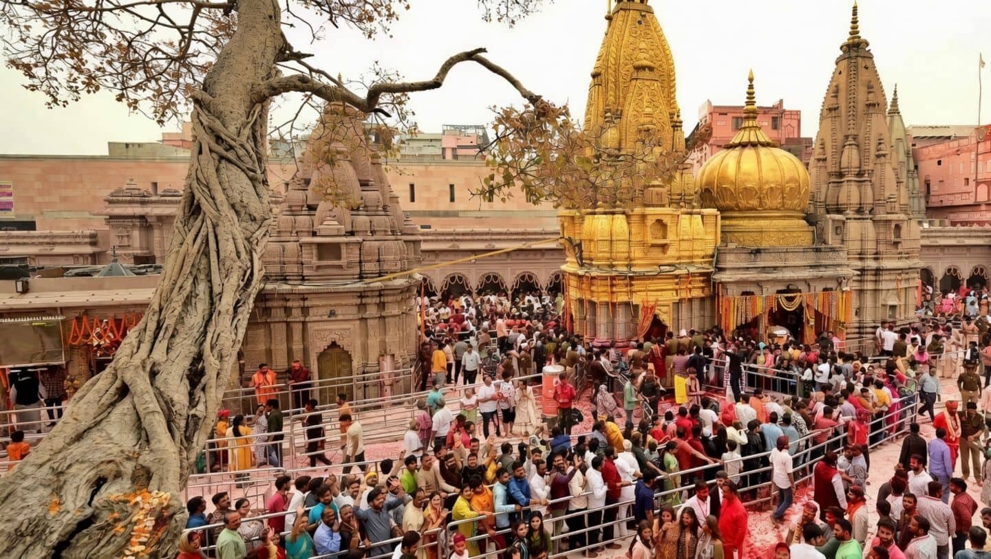 Shravan month begins with devotees thronging Varanasi's Kashi Vishwanath Temple