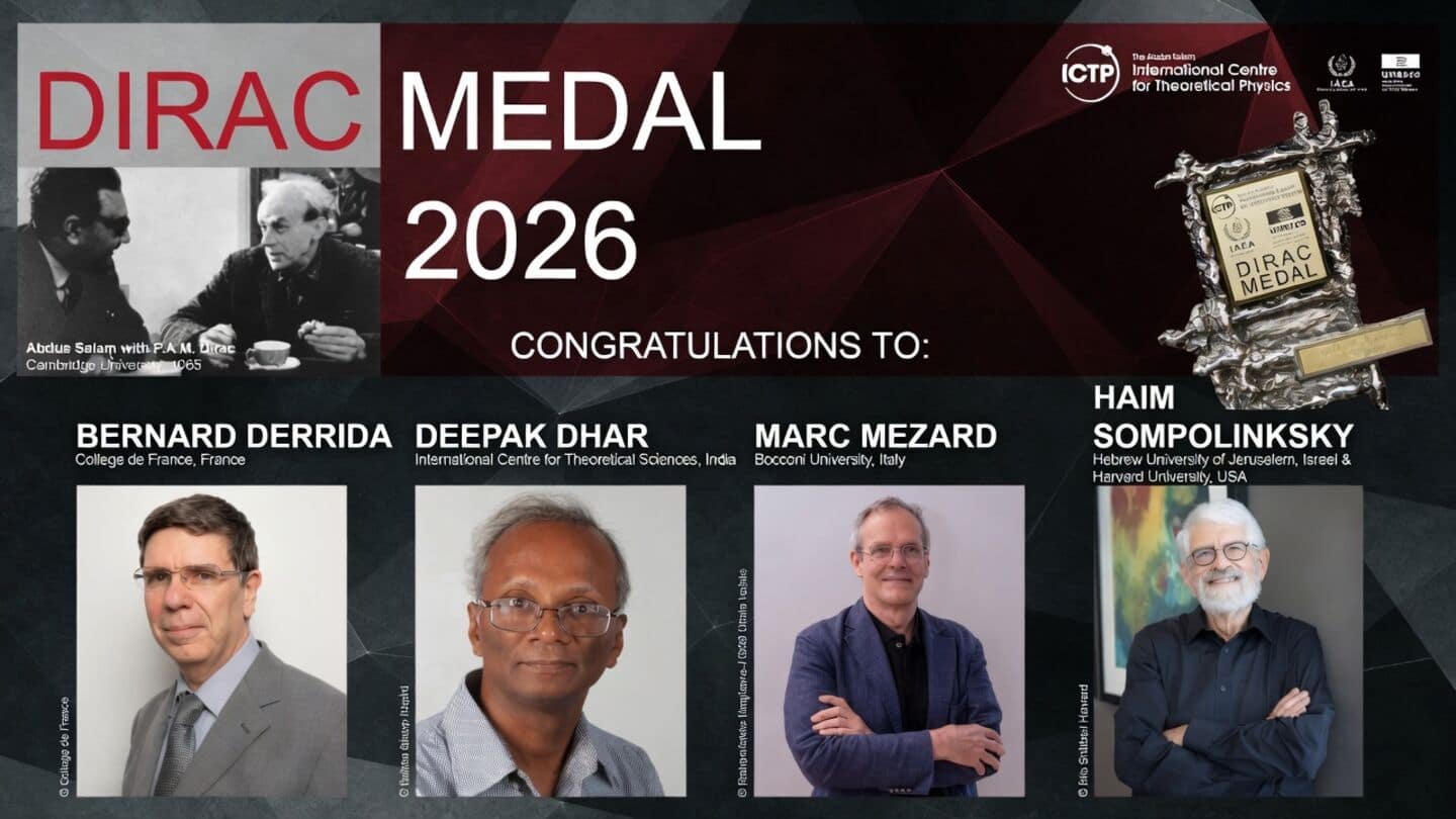 Deepak Dhar wins 2026 Dirac Medal, shared with 3 others