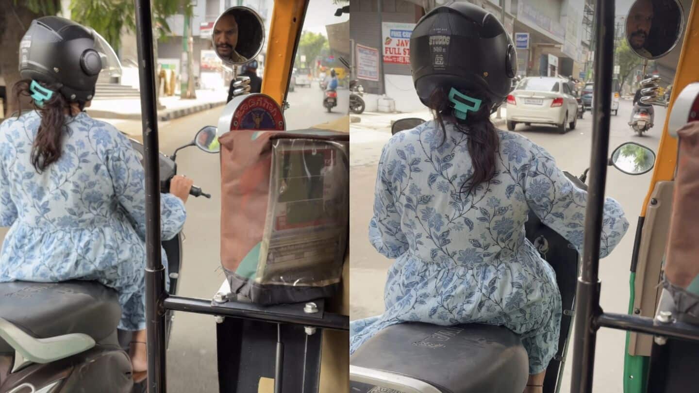 Bengaluru auto driver Tanzeem helps woman by pushing scooter