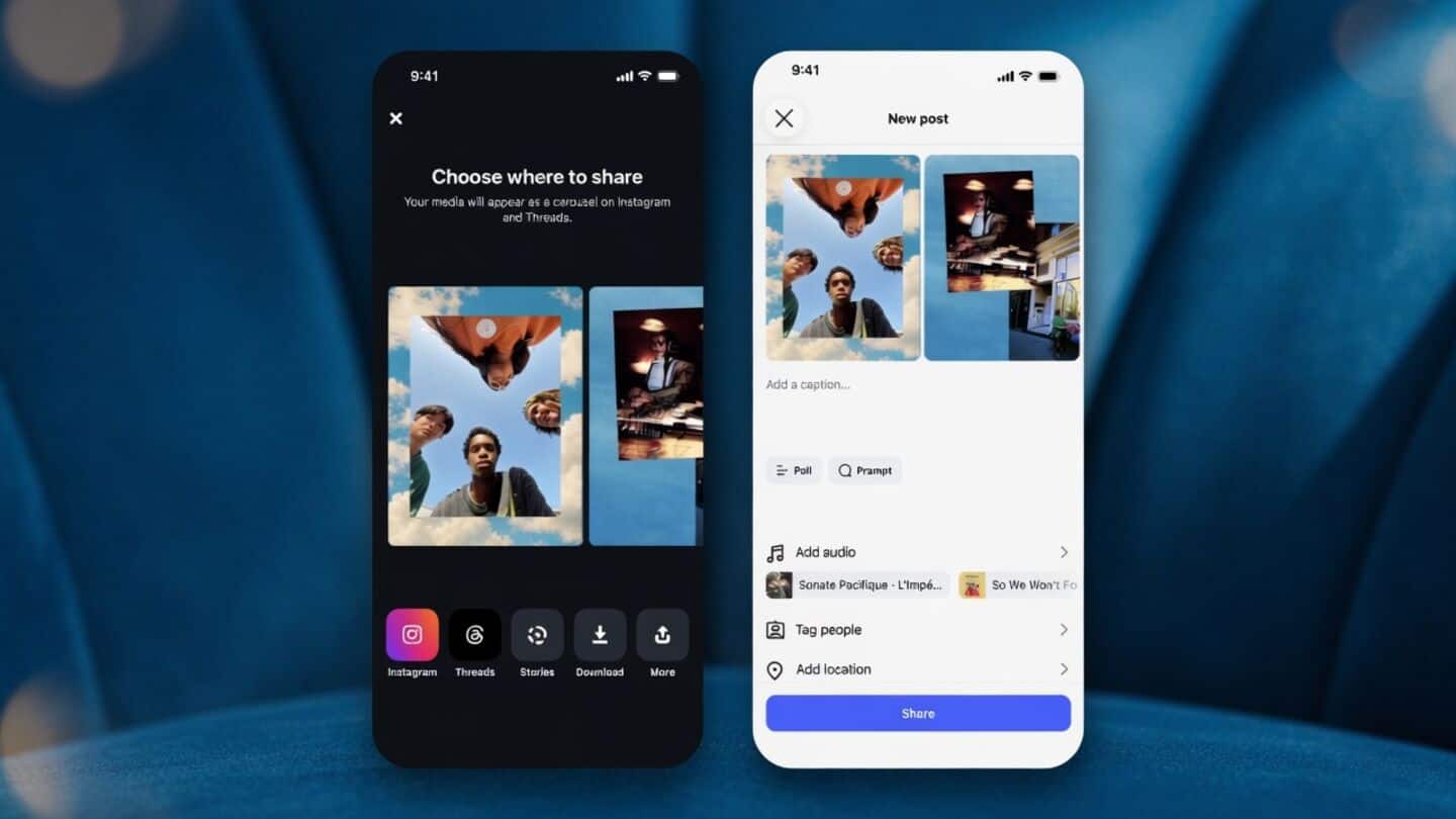 Instagram Edits app adds carousel feature for photos videos text