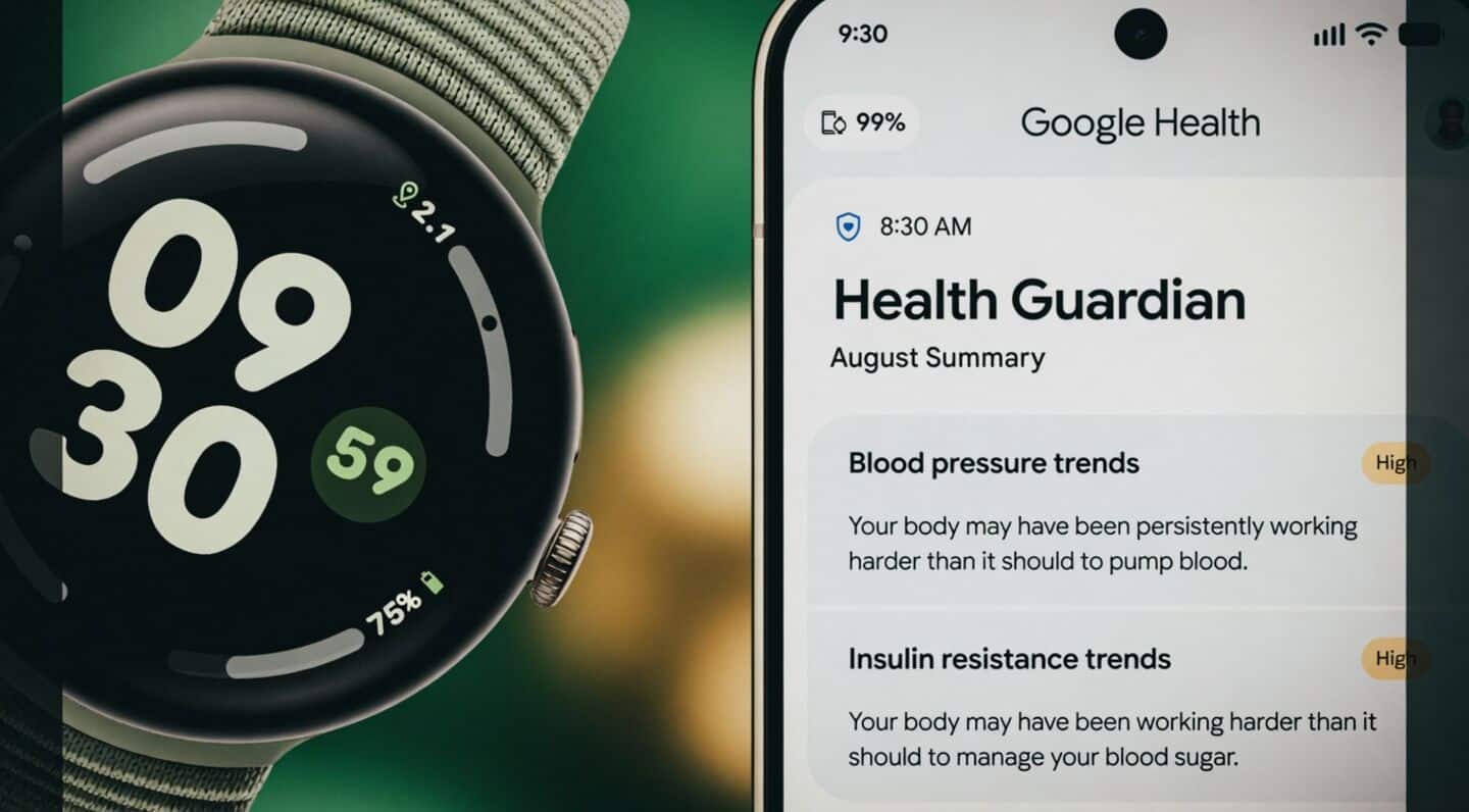 Google Health 5.09 adds Health Guardian and Pixel Watch support