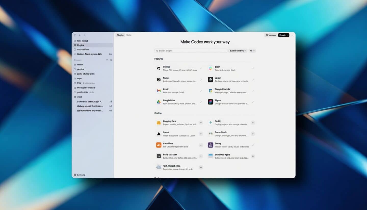 OpenAI adds plugins to Codex for project planning and coordination