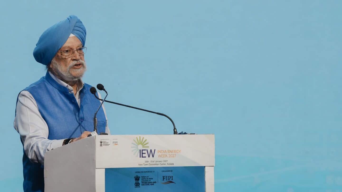 Hardeep Singh Puri announces Kolkata as India Energy Week host