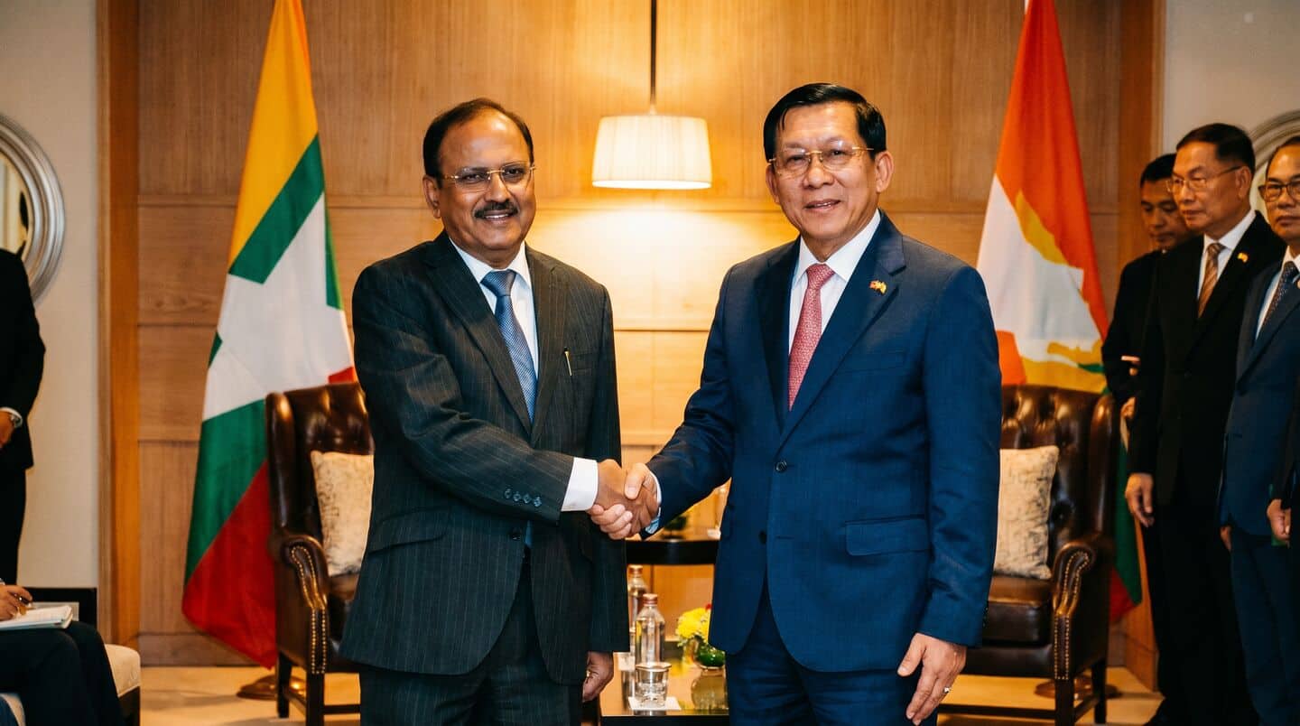 Ajit Doval meets Myanmar President in Delhi to strengthen ties