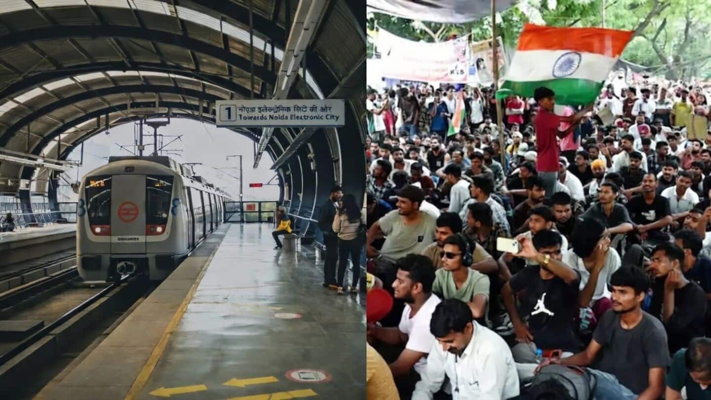 Delhi Metro closes 57 station access for Jantar Mantar protests