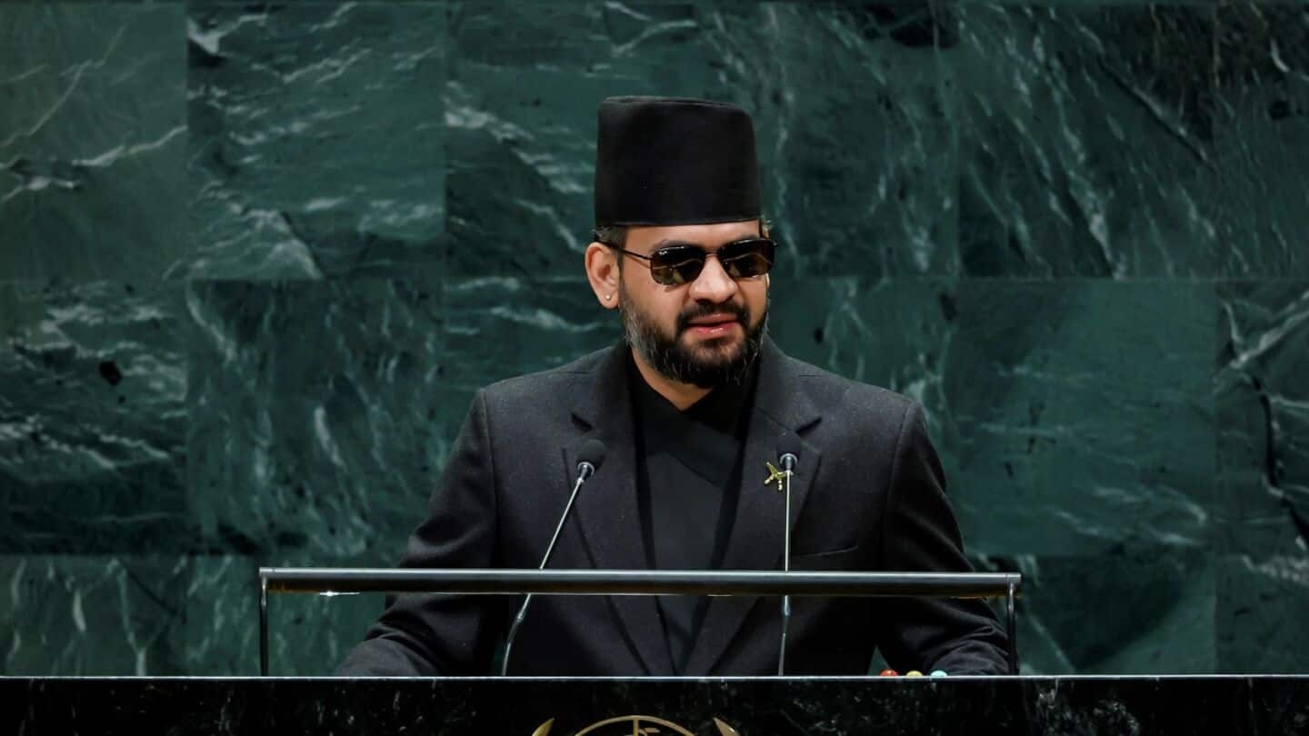 Balen Shah at U.N. says aid should match weapons speed