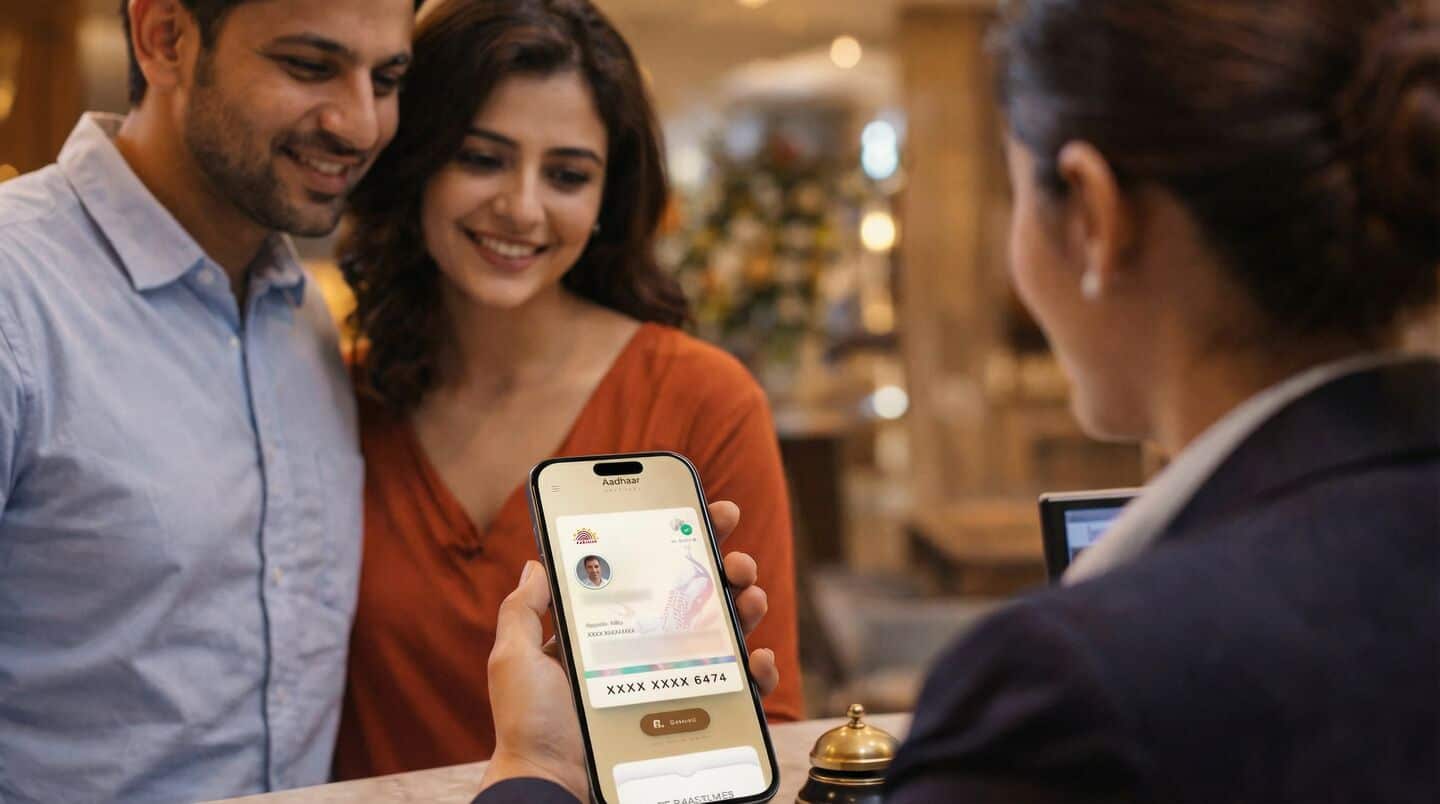 How to use Aadhaar app for identity verification at hotels