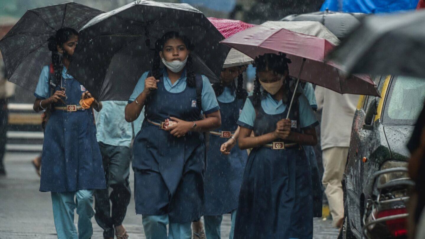 Monsoon downpours close schools across 4 states, metros mostly open