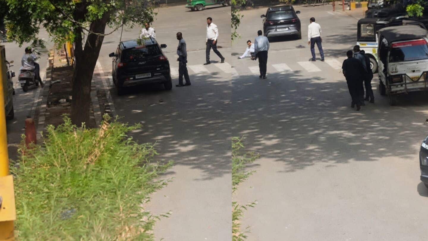 Wrong side SUV injures head constable Rahul near Sarai Julena