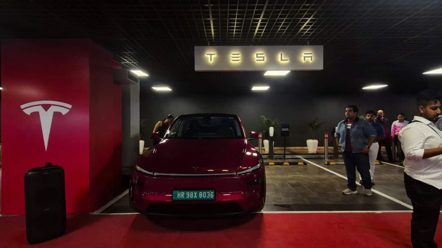 Tesla opens Nexus Select Citywalk charging spot in Delhi