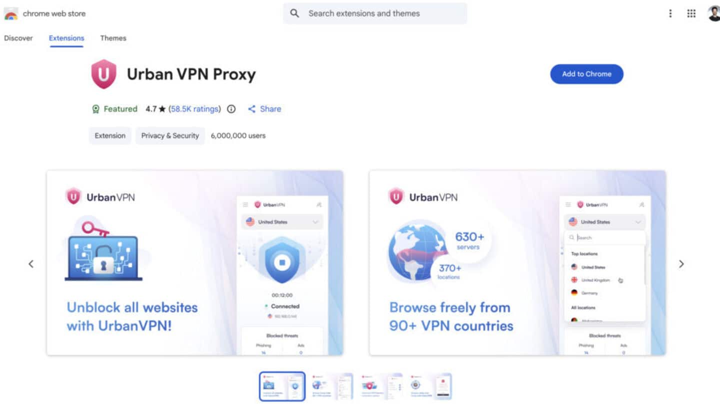 Urban VPN Proxy is secretly collecting your data