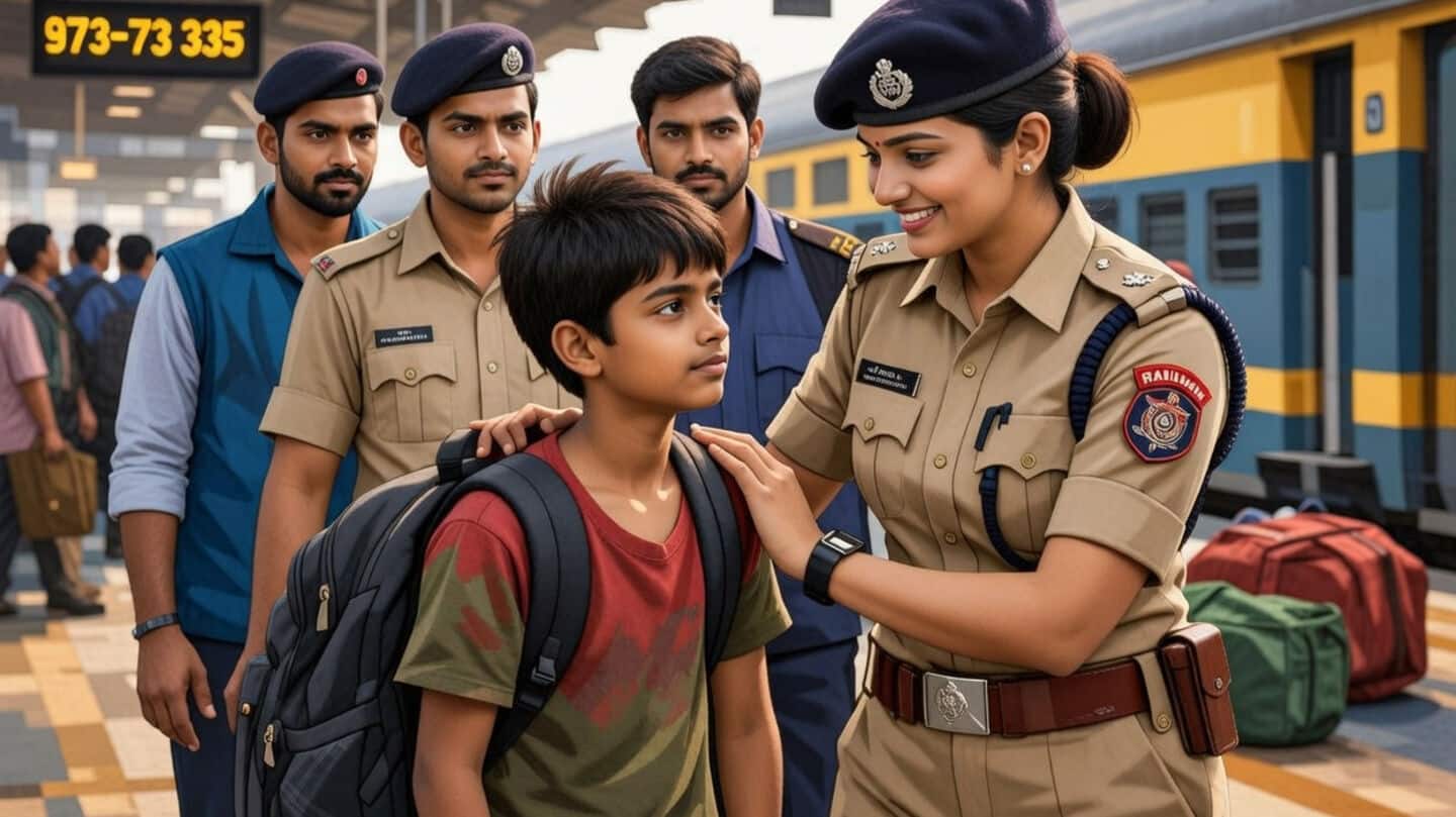 Police find and rescue runaway children at Delhi railway stations