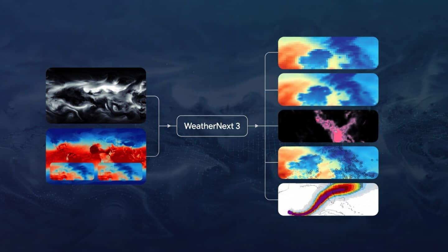 Google launches WeatherNext 3 to feed Search, Maps, Gemini