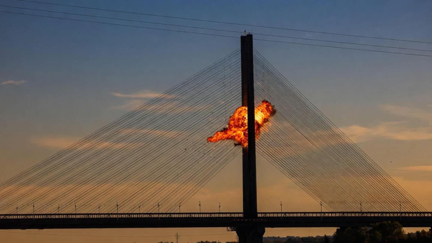Russia ramps up strikes on Kyiv bridge and cargo ships