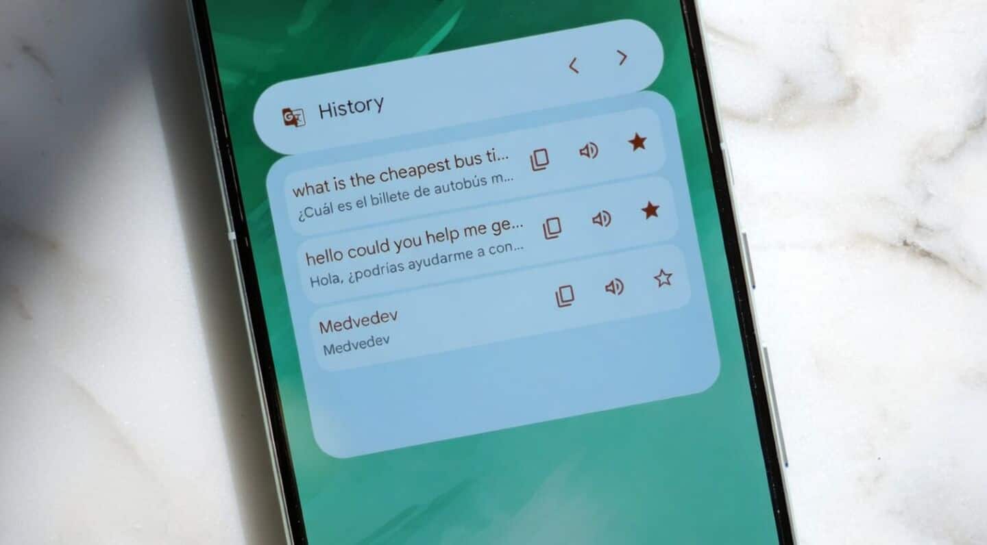Google Translate adds new home screen widgets for faster access
