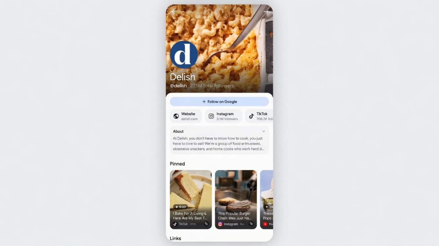 Google launches Search profiles for eligible US publishers and creators