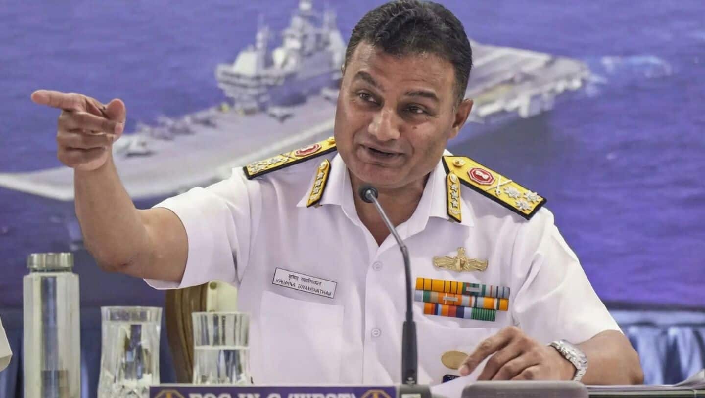 Navy chief-designate Krishna Swaminathan says India ready for cross-border threats