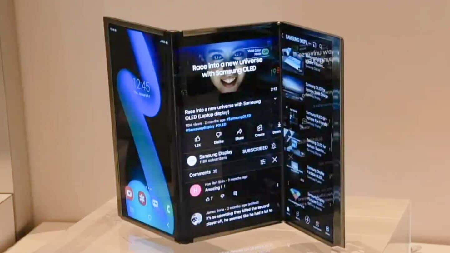 Samsung's 1st tri-fold phone is arriving later this year