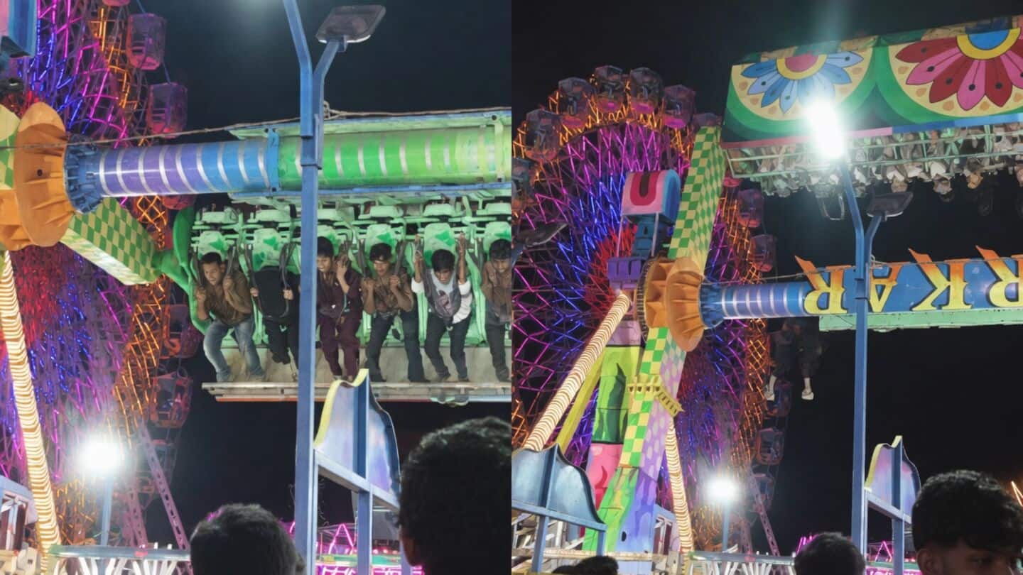 Woman seriously injured after falling from tsunami ride in Ahilyanagar