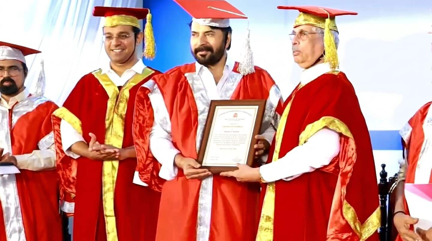 सिनेमा के बादशाह ममूटी को इस वजह से मिला 'डॉक्टर' का सम्मान