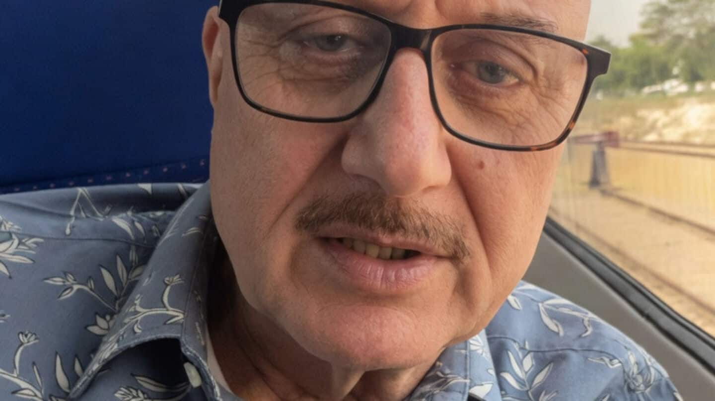 Kher backs Modi's fuel conservation push, takes Vande Bharat train