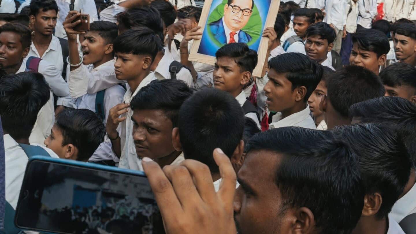 Sarvodaya Inter College students protest for better classrooms and meals
