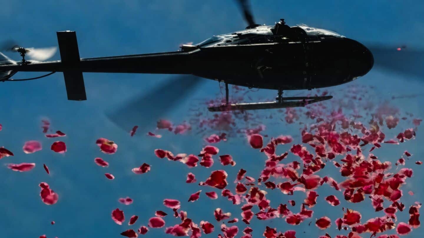 Uttar Pradesh Kanwar Yatra: officials organize helicopter flower showers