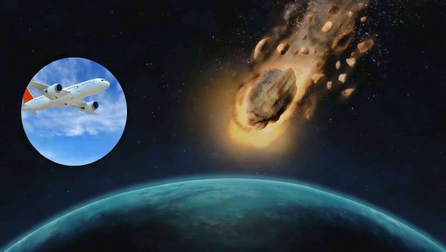 Asteroid as big as plane to fly past Earth today