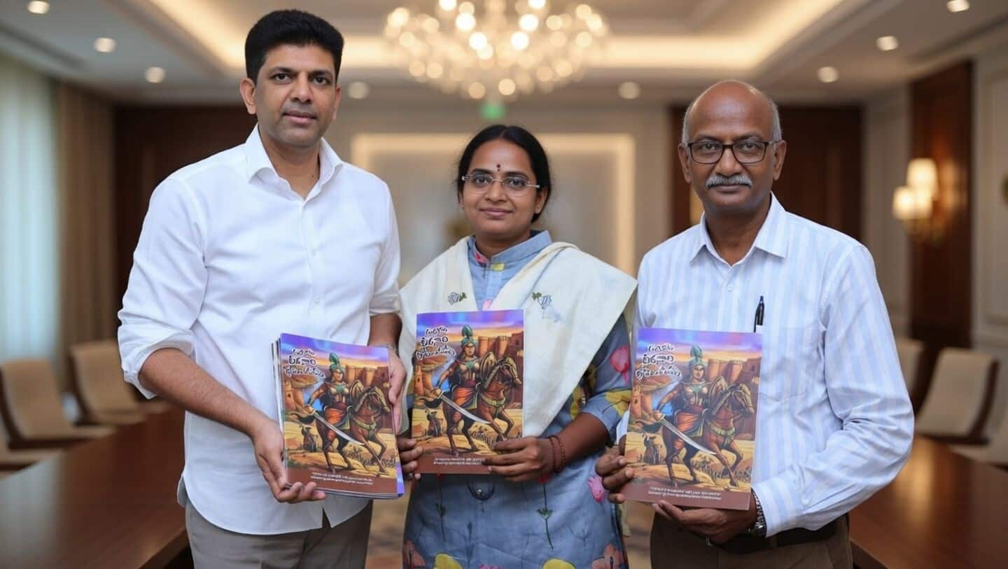 Union Minister Pemmasani Chandra Sekhar launches 'Gandikota Veeranari Govindamma' book