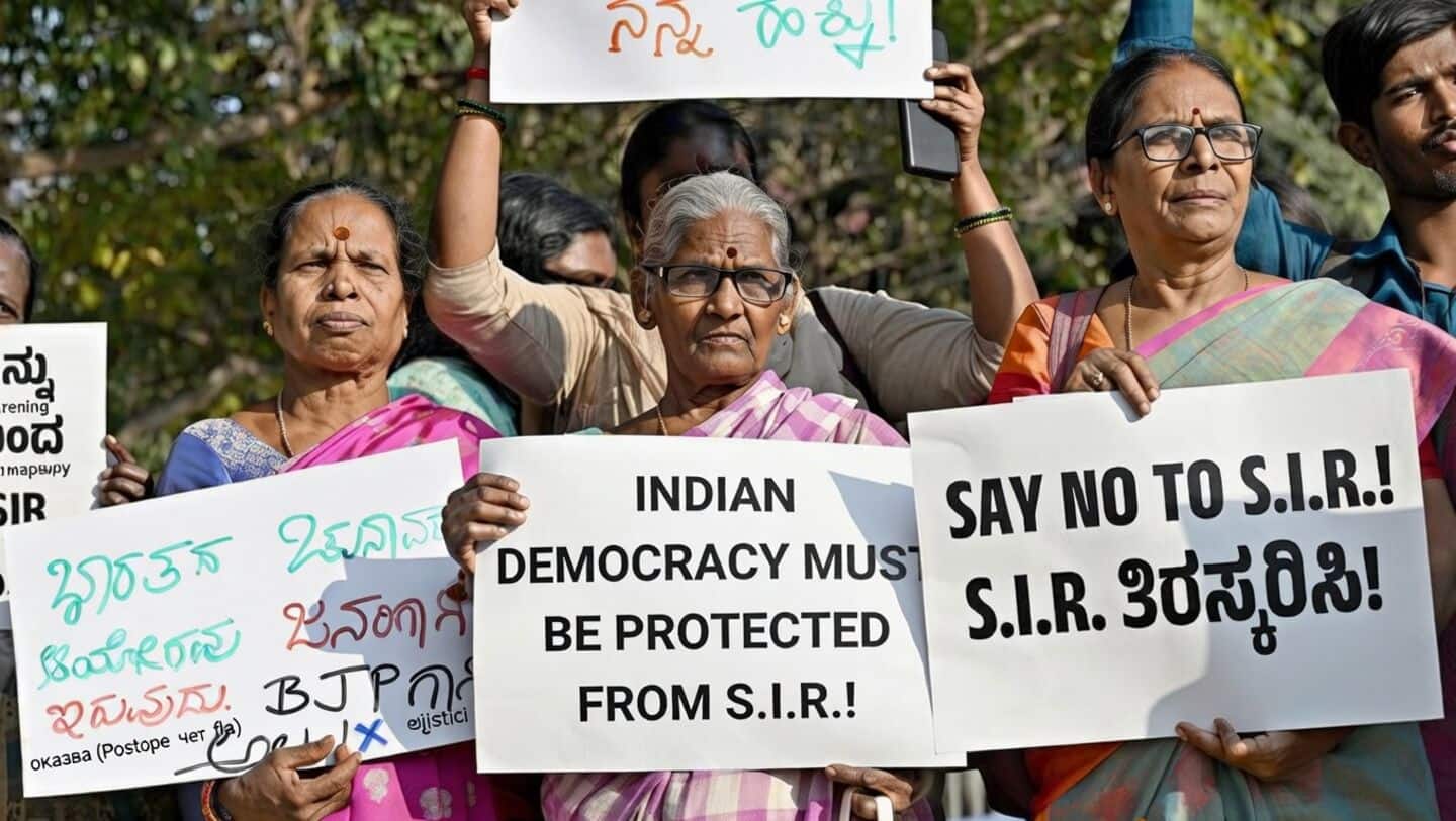 Karnataka protests as 'My vote, my right' calls sir illegal