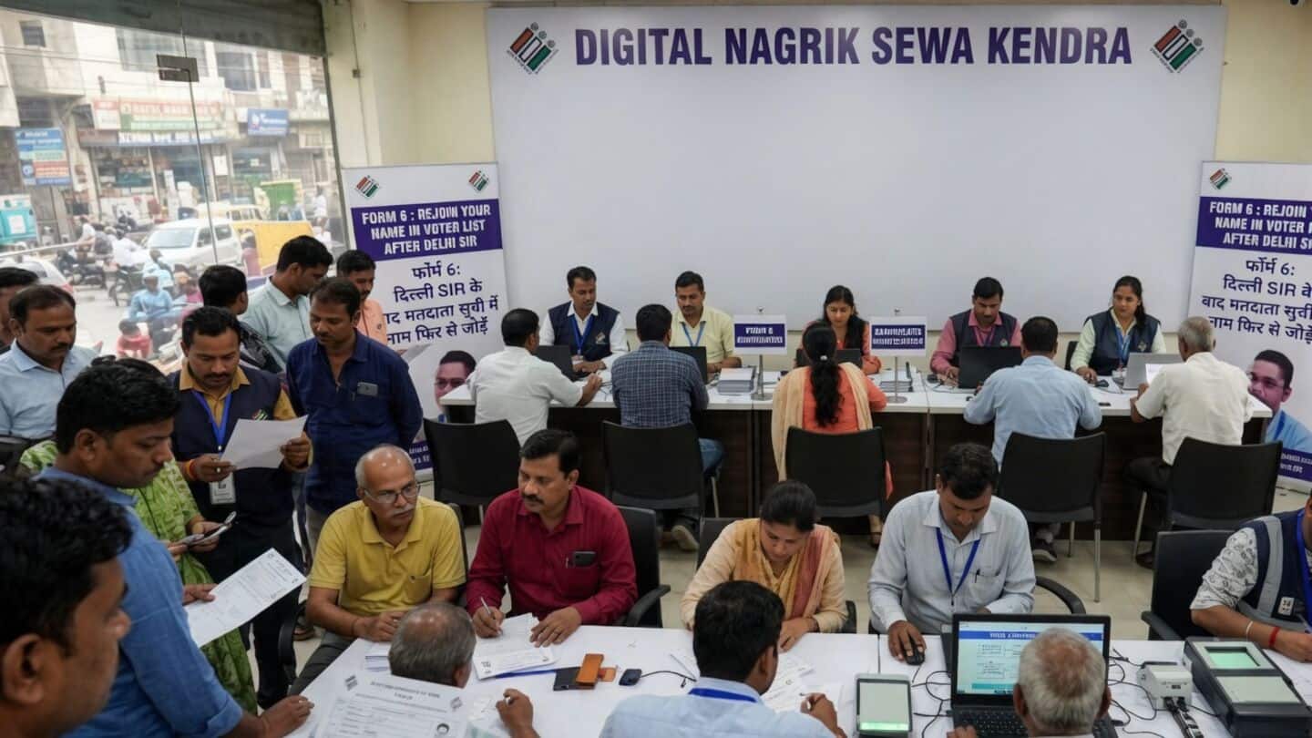 Delhi releases draft voter list with 5.34L claims filed