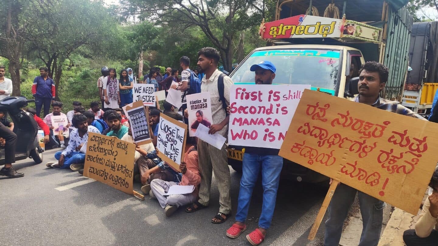 Bangalore University visual arts postgrad Manasa allegedly hit by autorickshaw