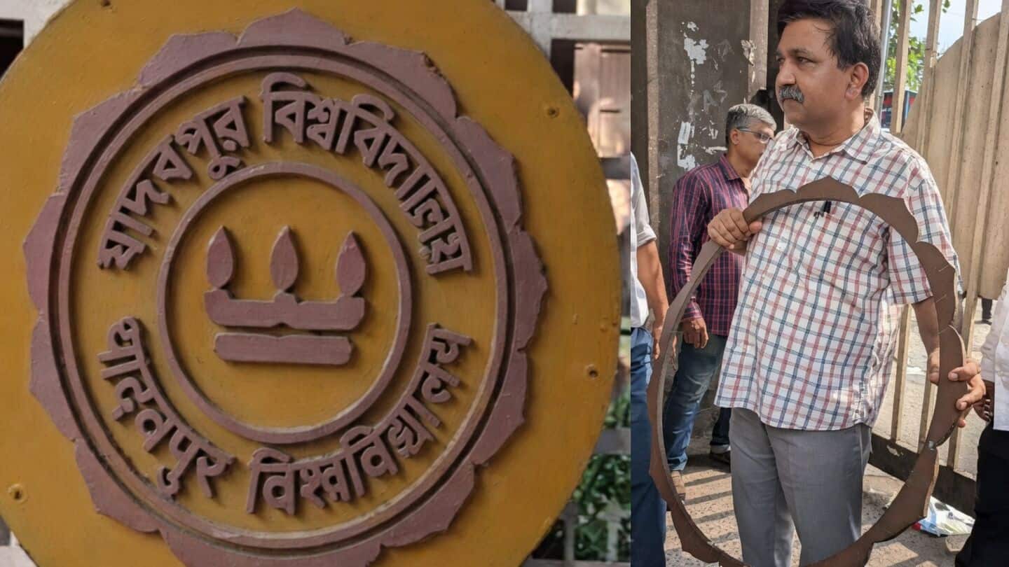 ABVP and left students clash at Jadavpur University, emblem vandalized