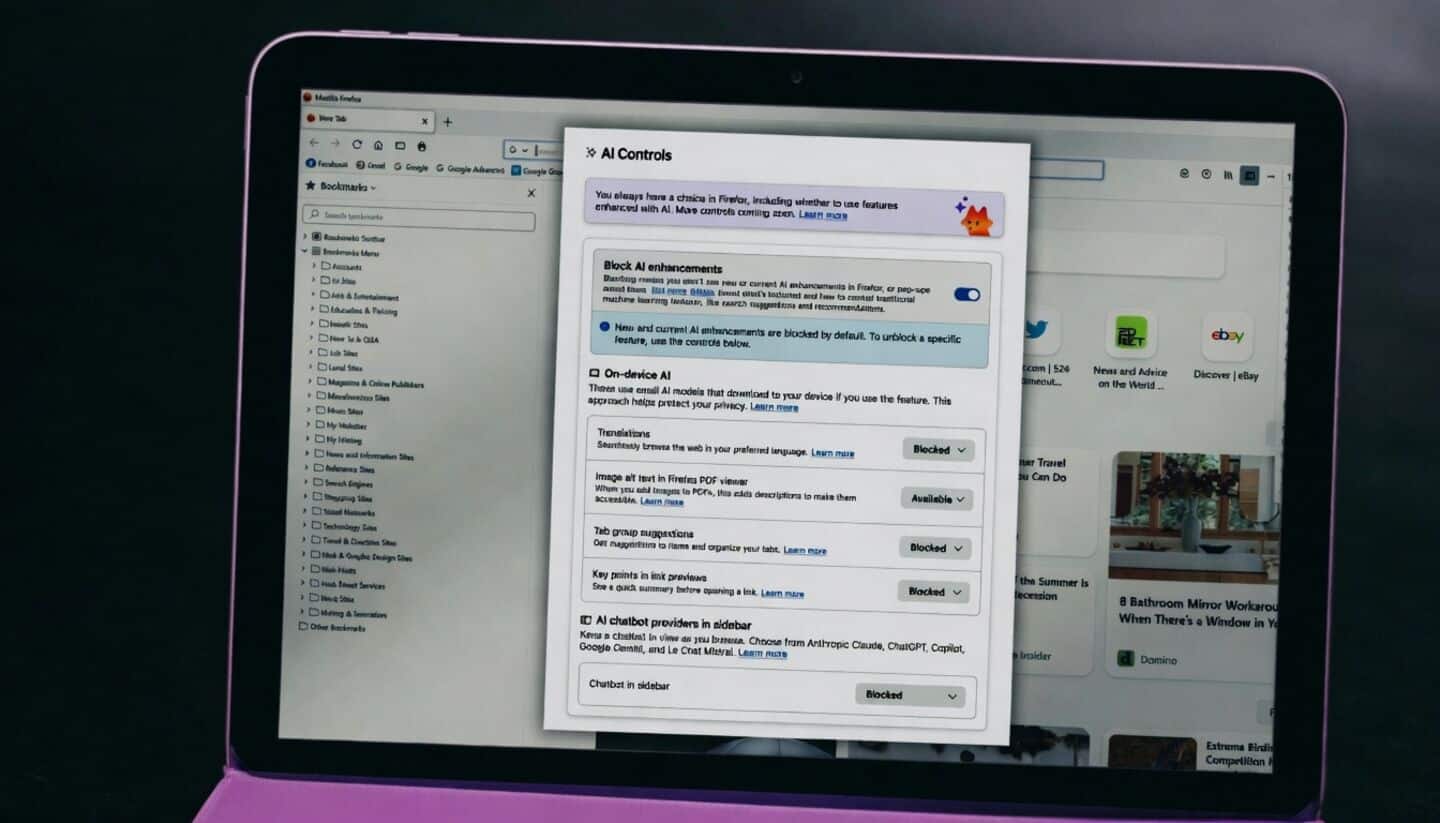 Firefox 148 centers user choice with new AI toggle controls
