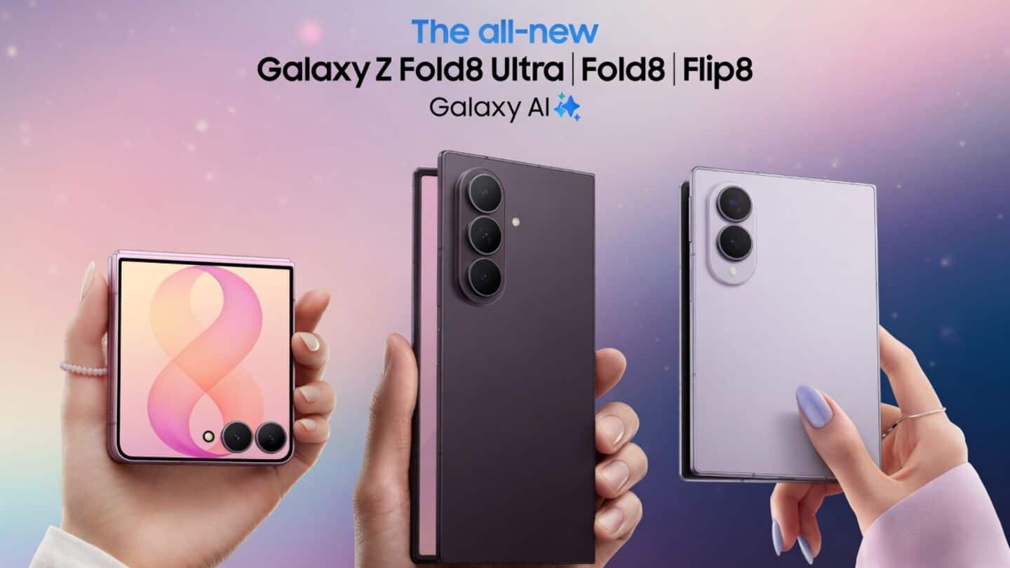 Samsung launches Galaxy Z Fold8 series in India, 271,000 pre-orders