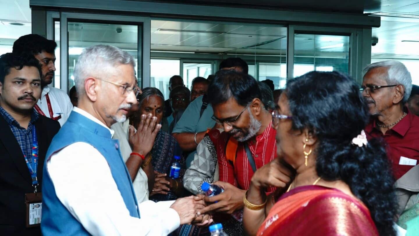 Jaishankar welcomes 21 rescued pilgrims, says about 315 Indians unaccounted