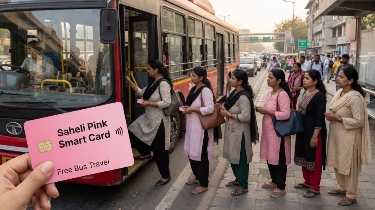Delhi launches free 'Pink Saheli' DTC cards, nearly 1.9 million issued