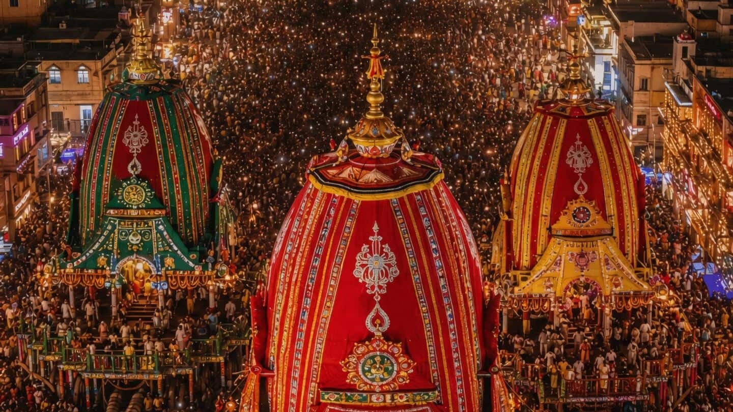 Jagannath Rath Yatra begins in Puri with lakhs attending