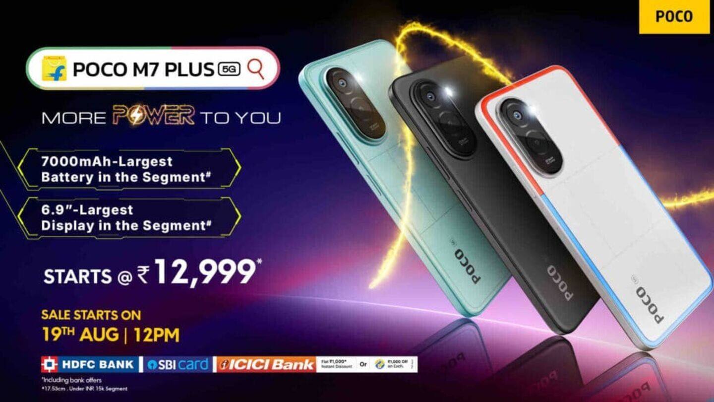 Poco M7 Plus launched in India: Check price, features