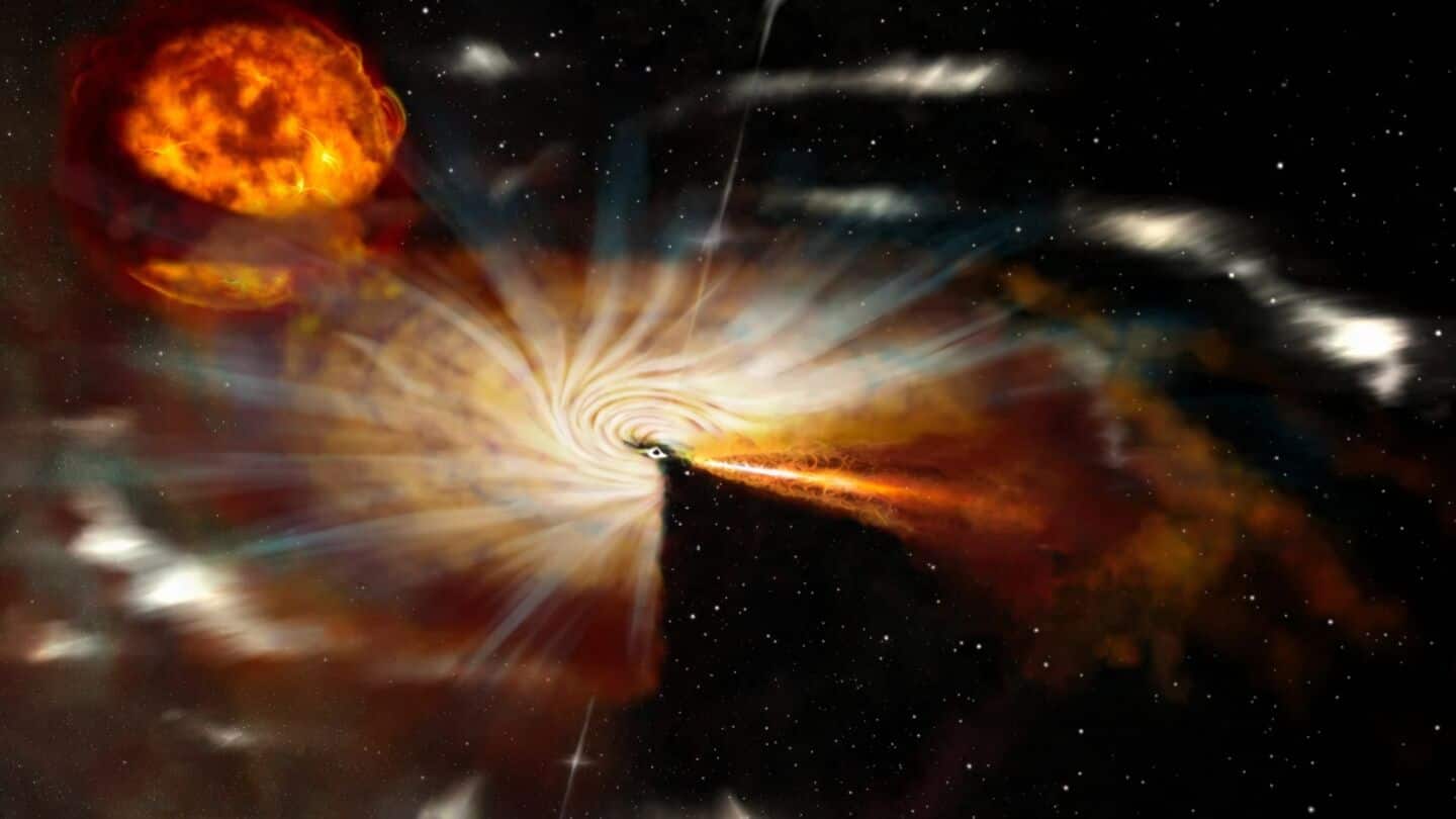 Black hole Swift J1727.8-1613 ejected material during bright X-ray outburst