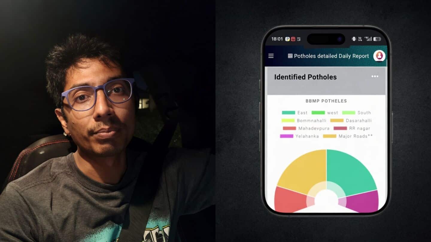 Bengaluru engineer Gaurav Sen builds AI tool preparing pothole complaints