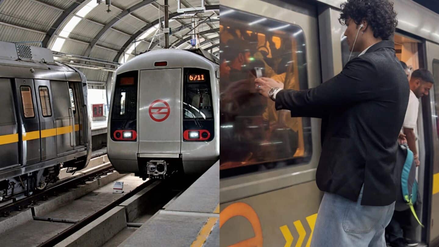 Delhi Metro warns creators about train window phone challenge risks