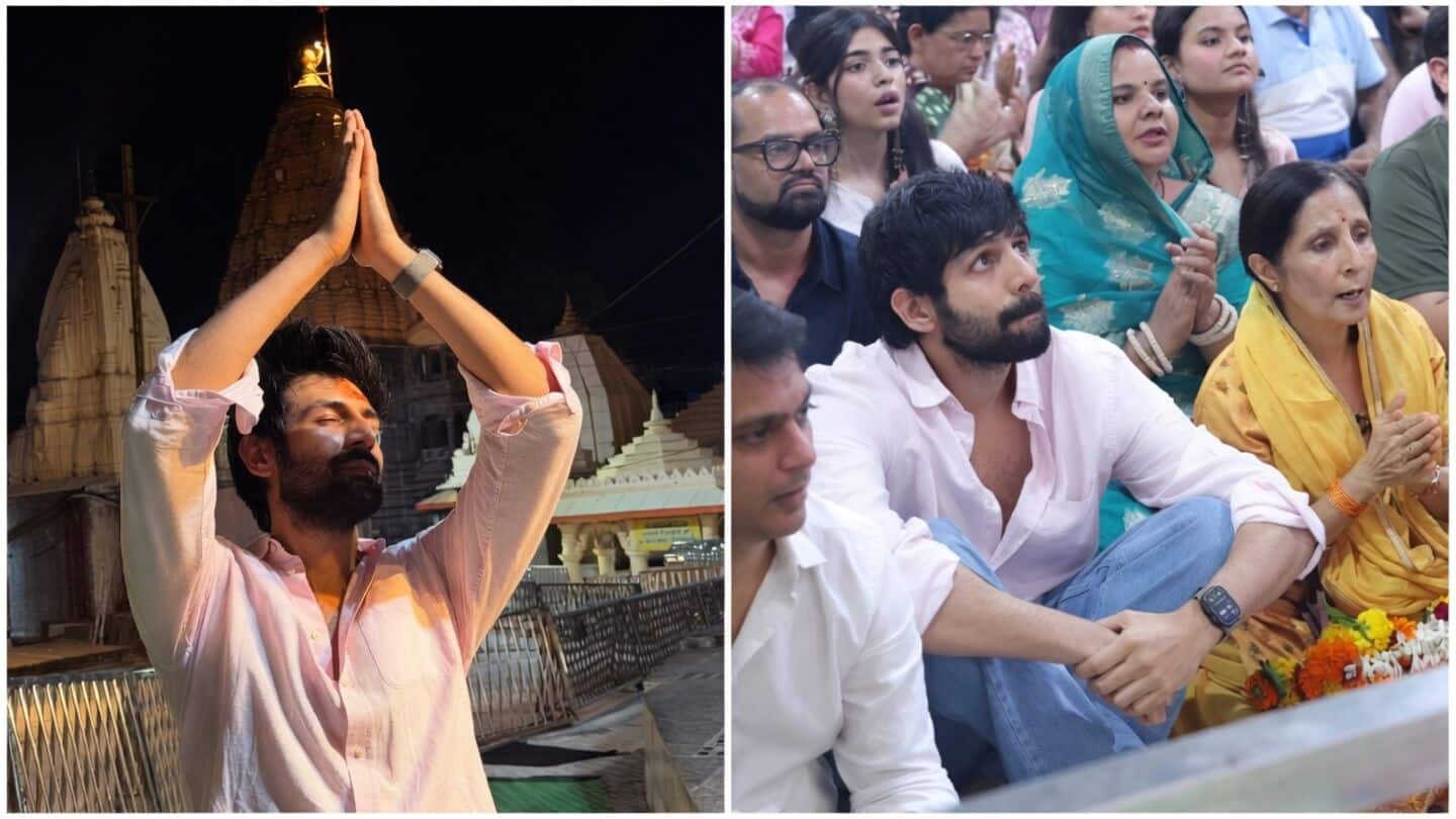 Aaryan visits Mahakaleshwar Temple after 72nd National Film Award win